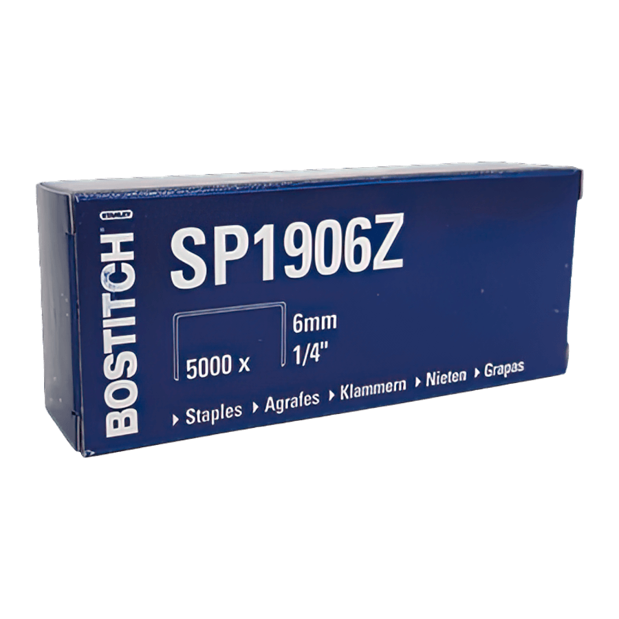 Heftklammern Bostitch SP19 1/4 ``, 6mm, verzinkt, passend für Heftzange Bostitch